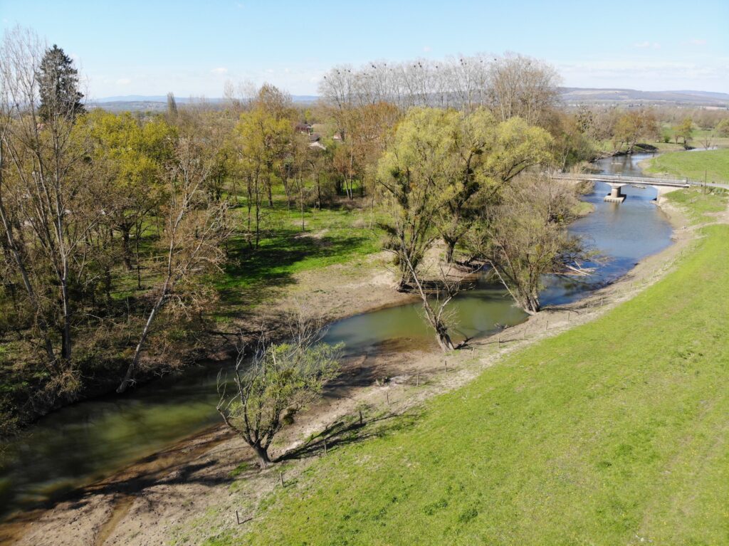 Le retalutage des berges de la Reyssouze à l'aval du barrage des aiguilles (Travaux R&A – 2026)